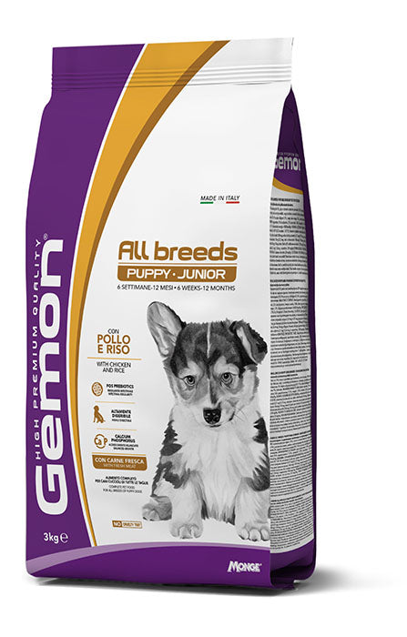 Gemon All Breeds Puppy & Junior con Pollo e Riso