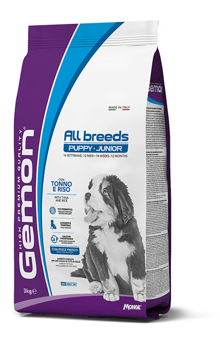 Gemon All Breeds Puppy and Junior con Tonno e Riso