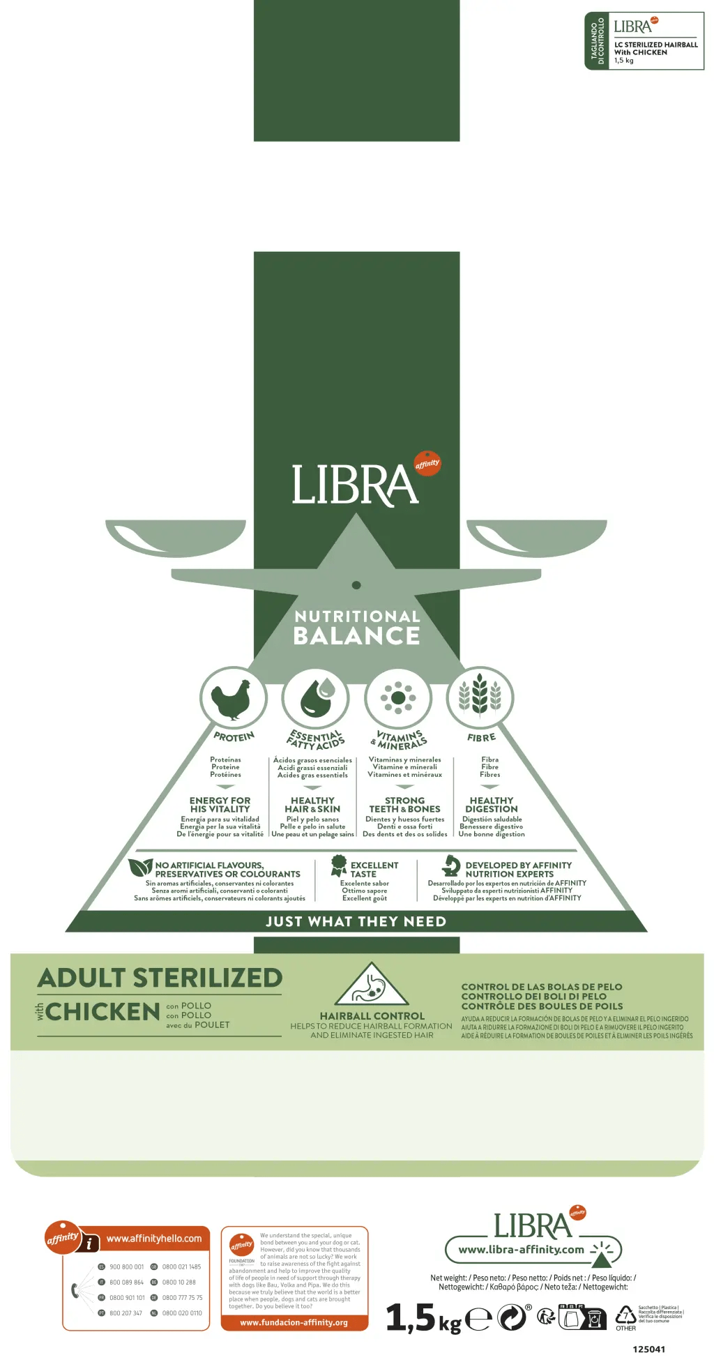 LIBRA STERILIZED HAIRBALL CON POLLO